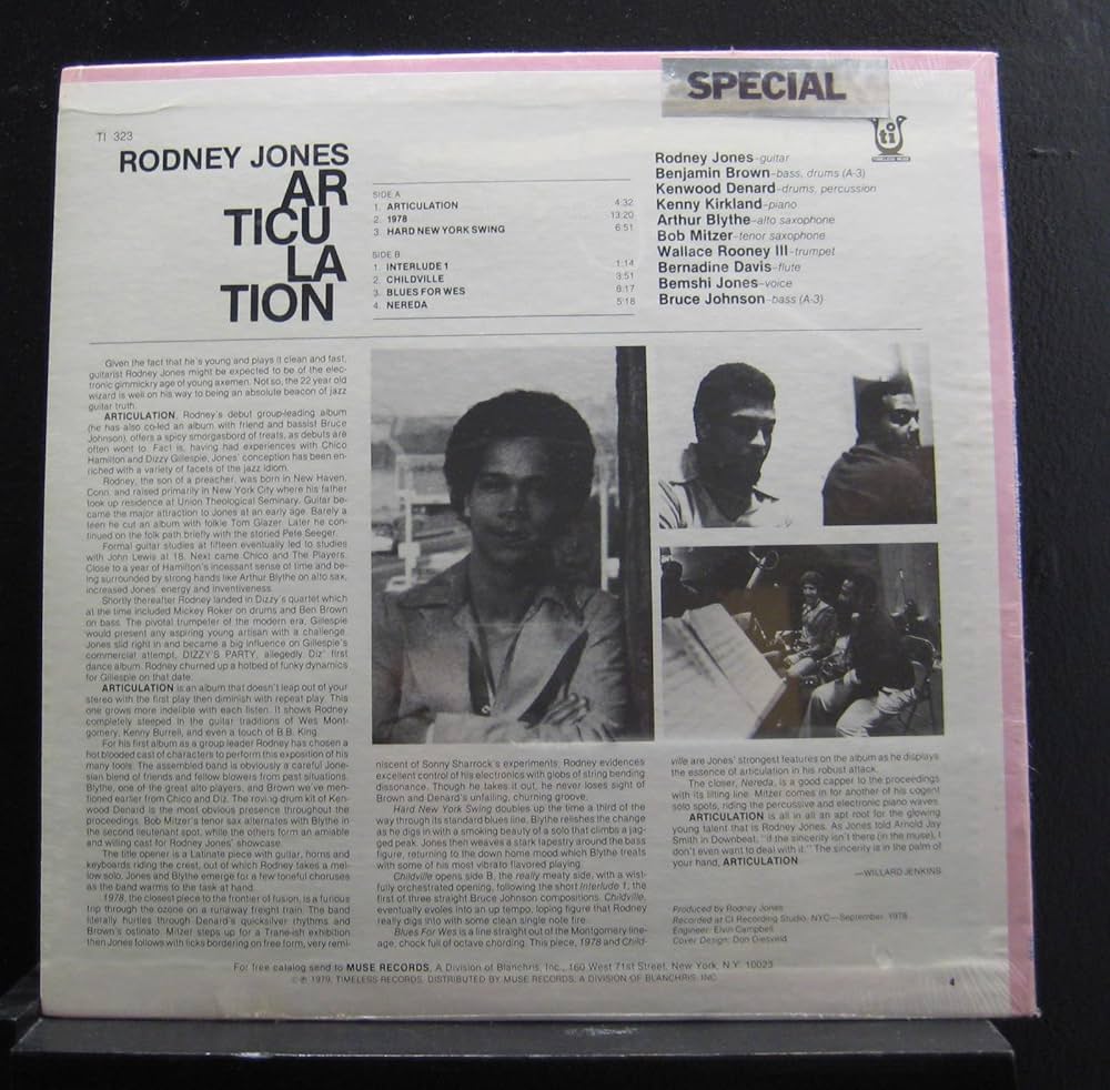 蘭LP Rodney Jones Articulation MOVLP3860 MUSIC ON VINYL 未開封 /00260 Rodney Jones - Articulation (Vinyl) | Music On Vinyl